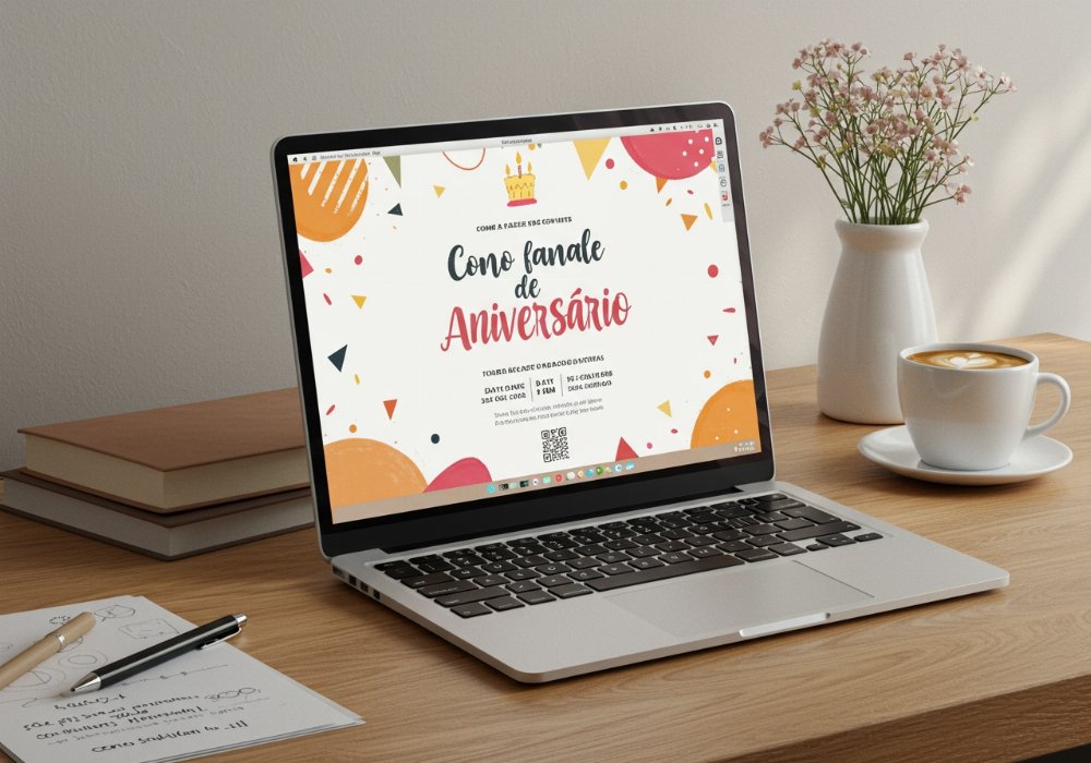 como fazer convite aniversario virtual